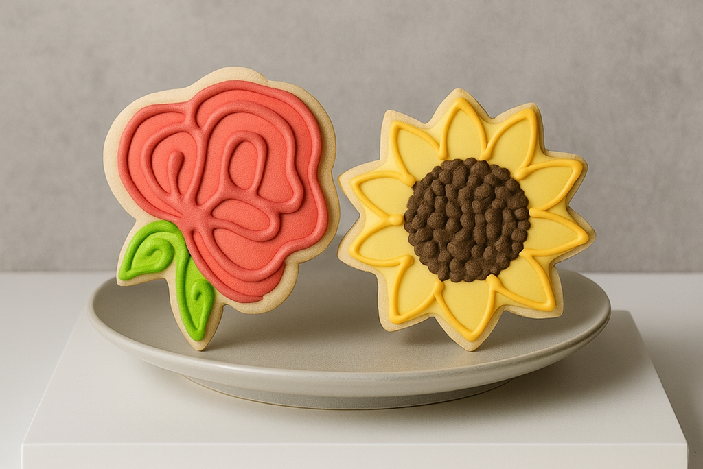 Floral cookie set