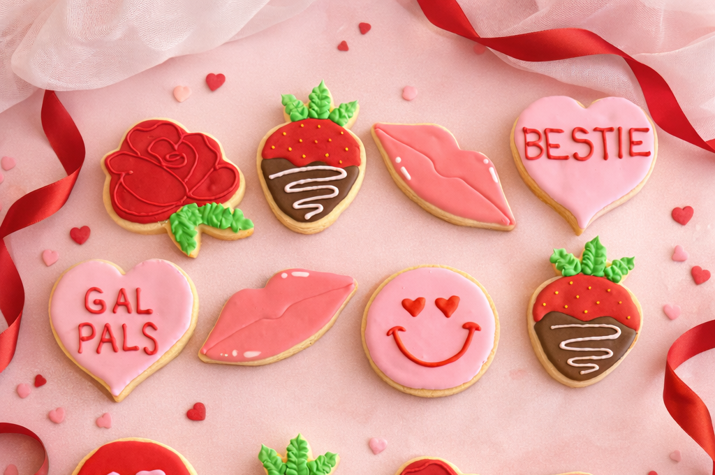 Galentine's Day cookie set